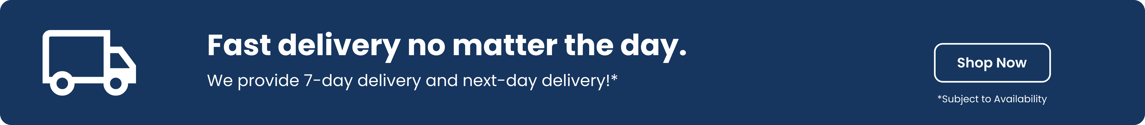 fast delivery banner