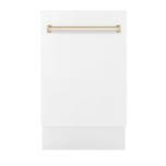 White Matte & Polished Gold