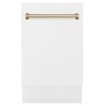 White Matte & Champagne Bronze