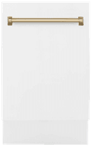 White Matte & Champagne Bronze